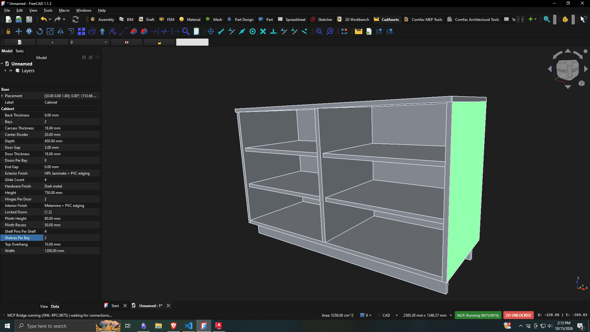 Parametric Cabinet · Dark